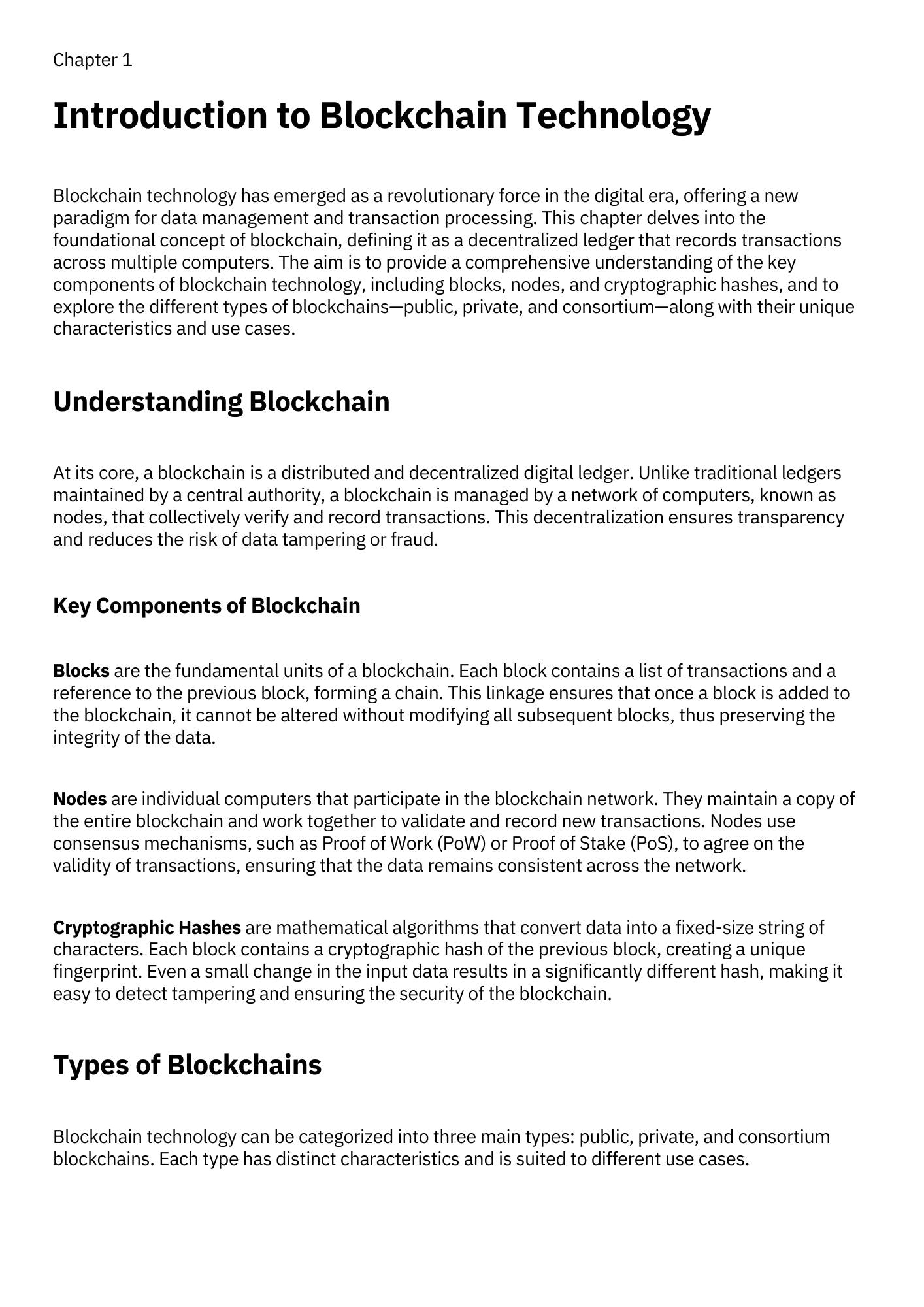 Blockchain and Cryptocurrency fundamentals