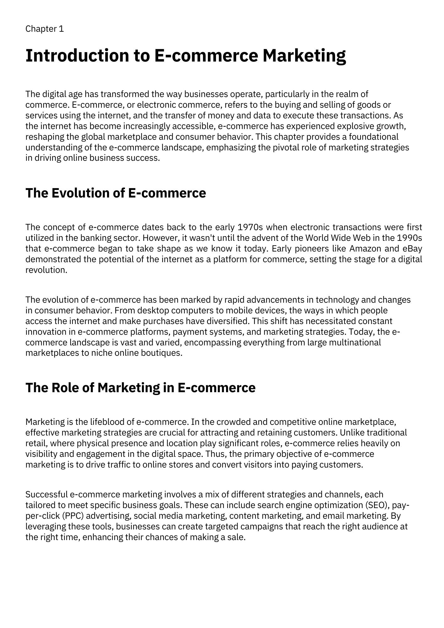 E-Commerce Marketing Strategies