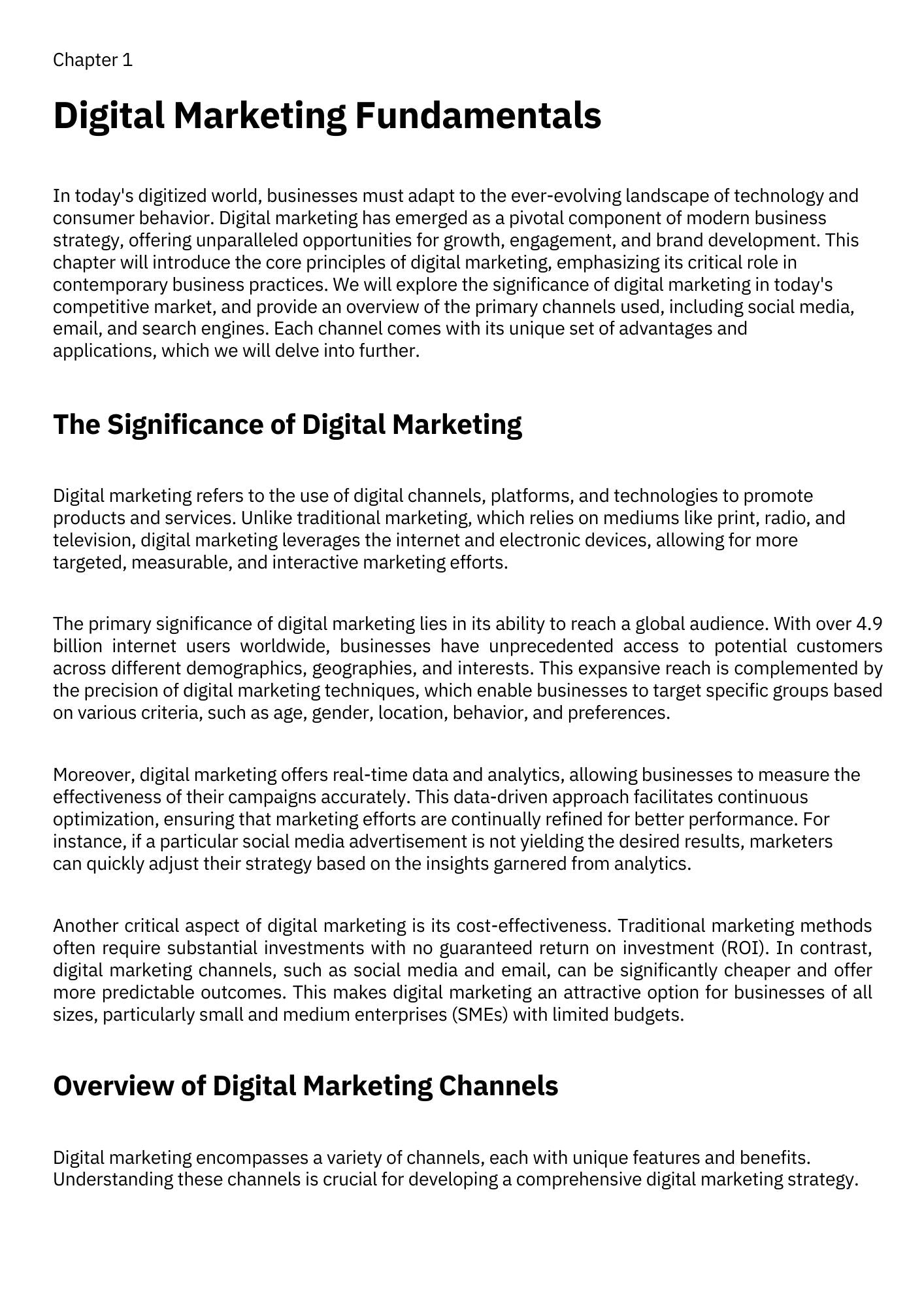 Introduction to Digital Marketing