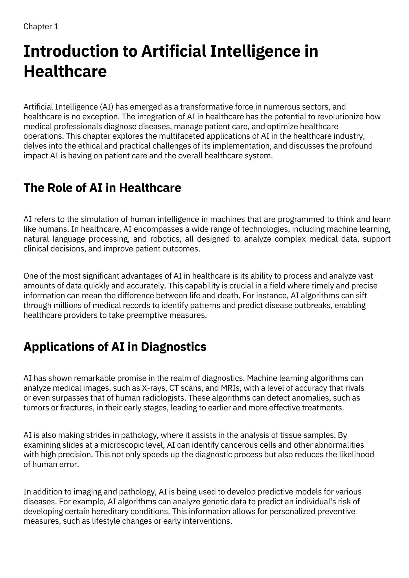 AI in Healthcare