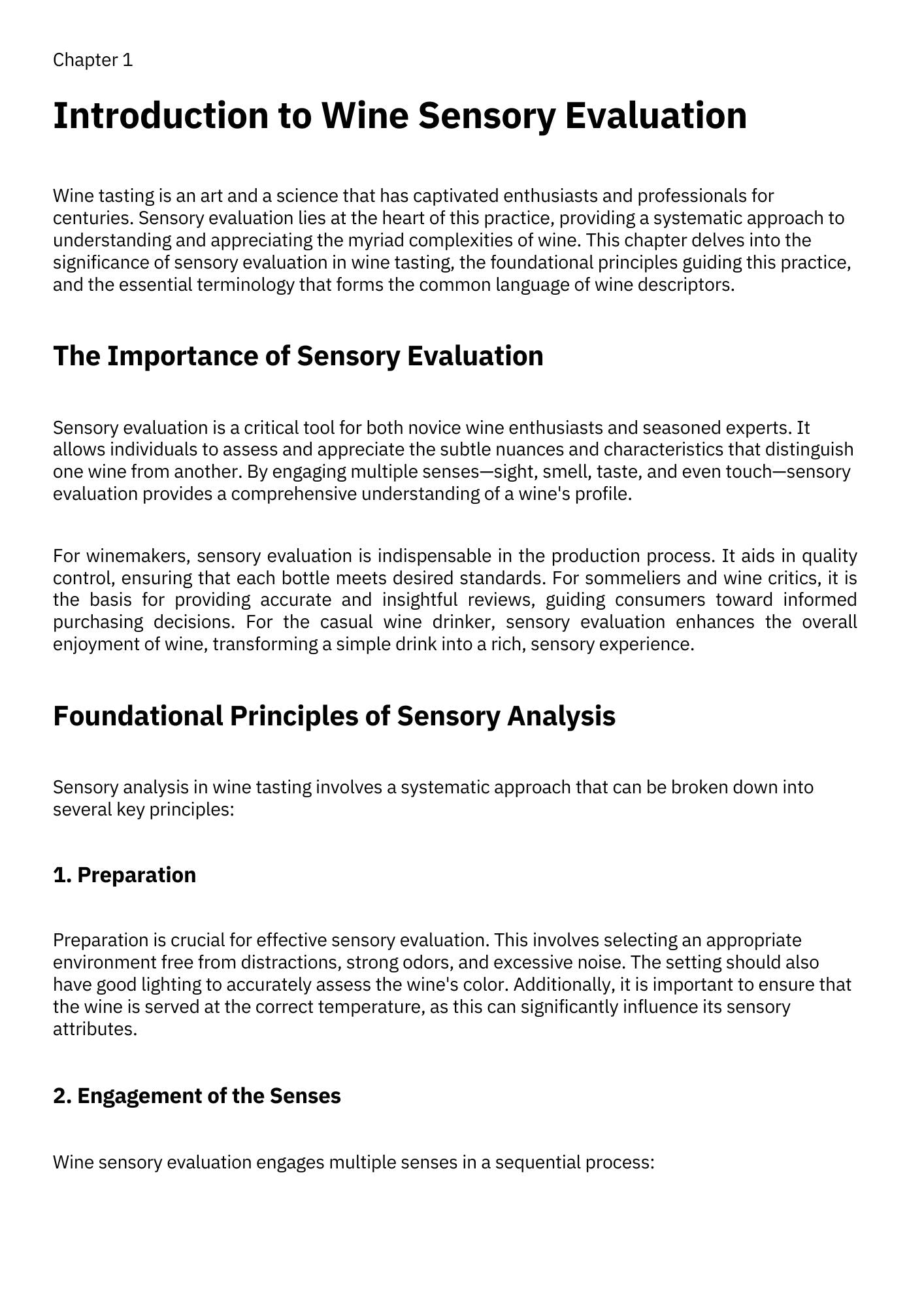 Wine Sensory Evaluation