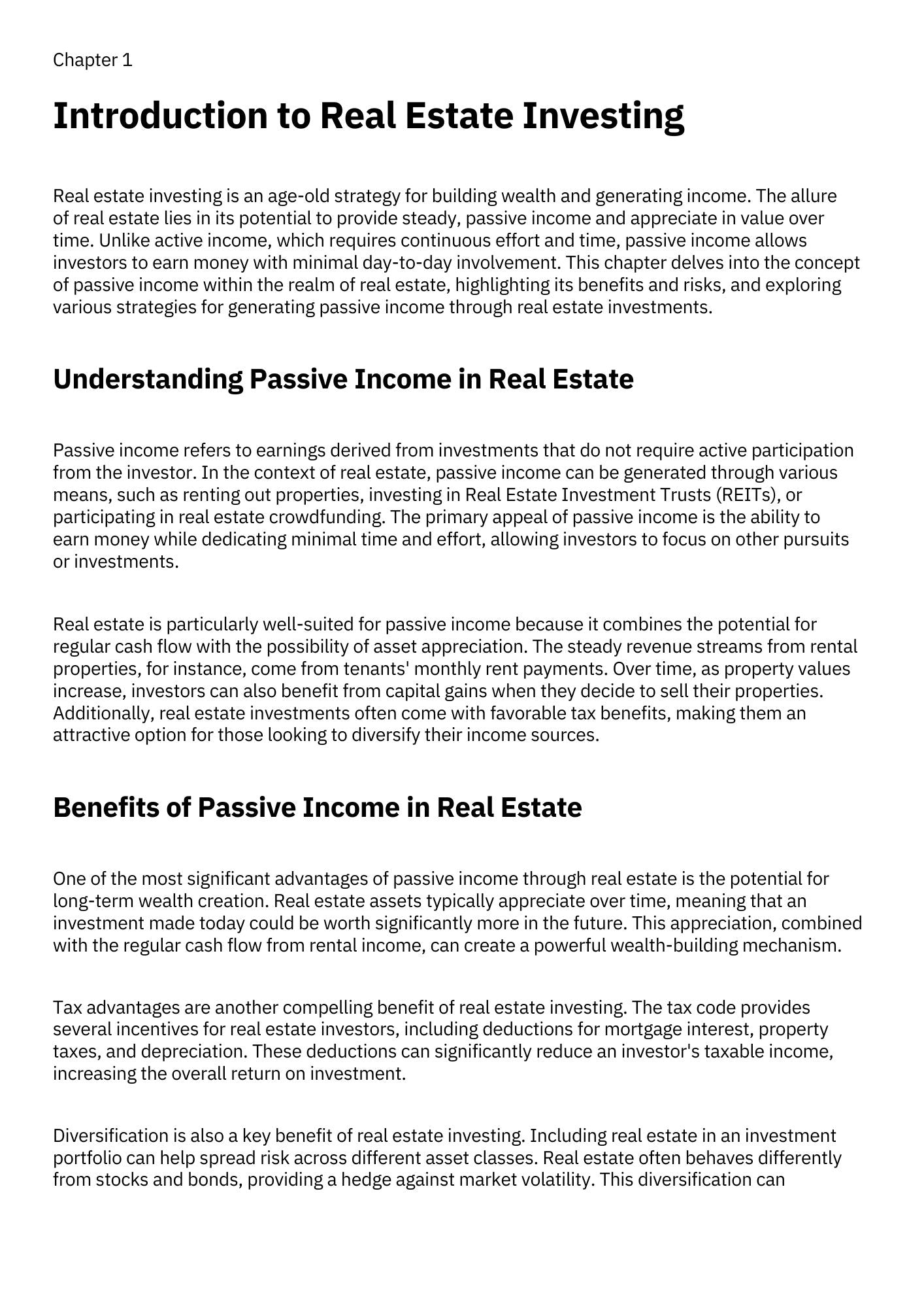 Real Estate Investing for Passive Income