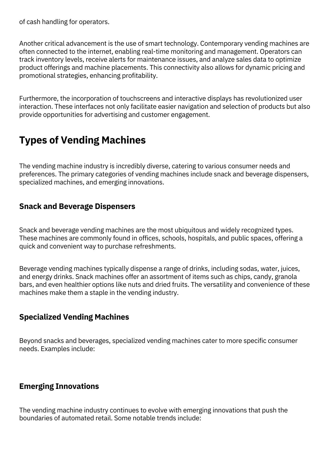 Vending Machines Business Management