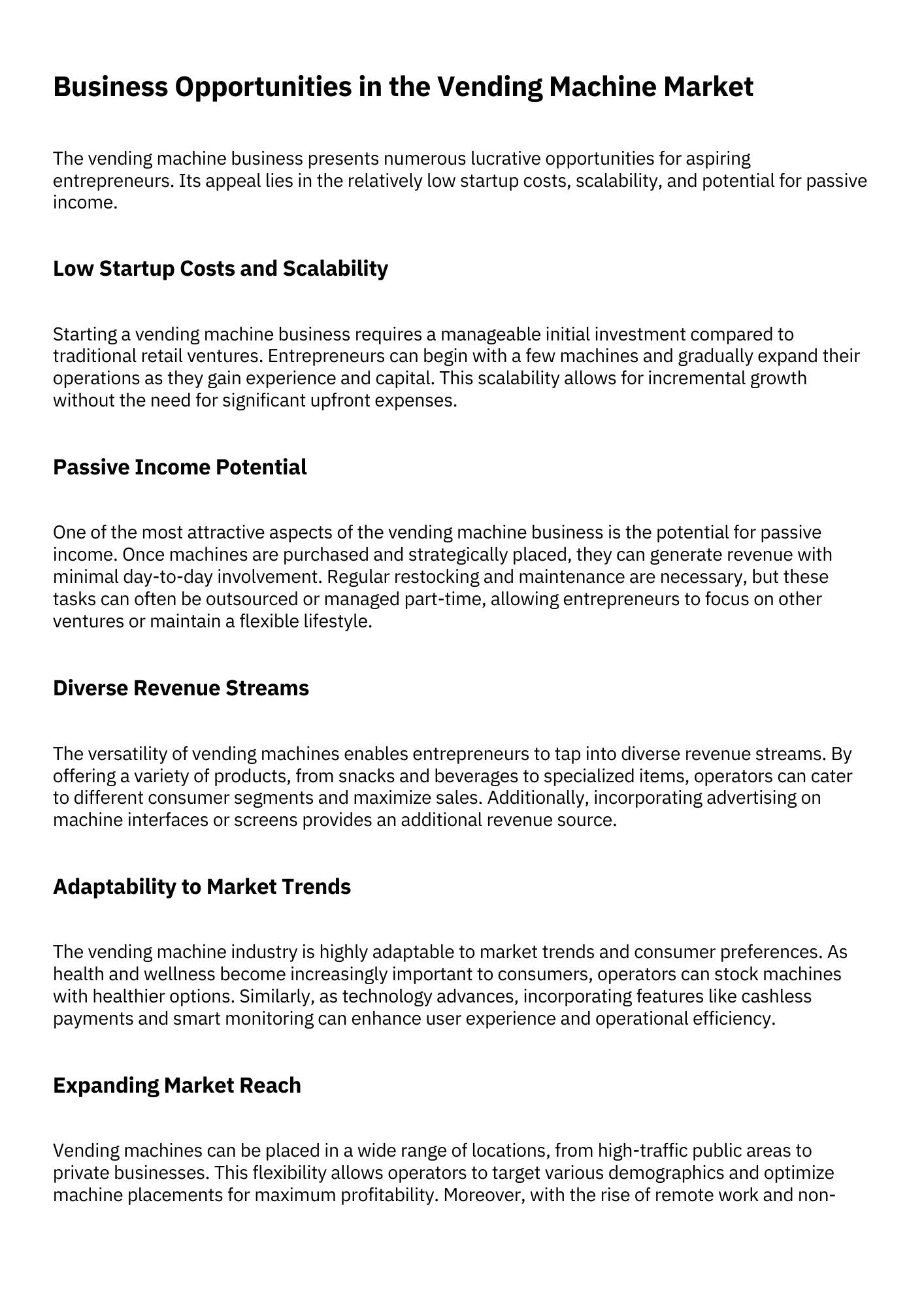 Vending Machines Business Management